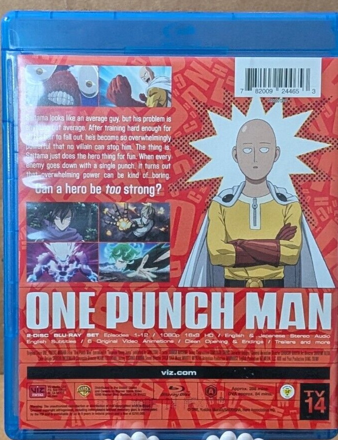 One-Punch Man Standard Edition (Blu-ray) With Slipcover